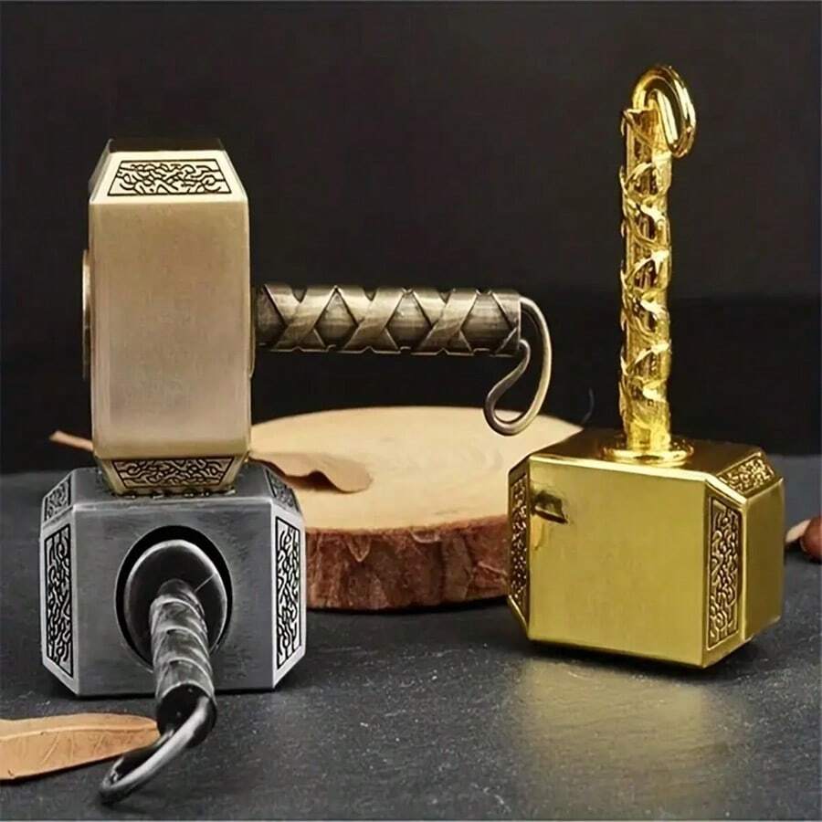 1 件 2025 指尖玩具 EDC 金属手指陀螺雷锤旋转减压玩具 - 完美礼物 - 生日礼物 - 节日道具 - 圣诞礼物 - 万圣节礼物 - 理想礼物 - 彩色 - 查看 1