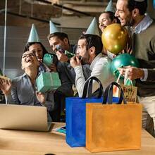 12, Mixed Color Gift Bags, Colored Large Gift Bags, Birthday Party Bags, Party Bags, Wedding Bags, Shopping Bags, Party Bags, Baby Gift Bags, Reusable Gift Bags. - 12個 - 查看 9