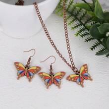 Butterfly Necklaces For Women Dainty Butterfly Charm Earrings Butterfly Pendant Necklace Jewelry Set Butterfly Gifts For Women
