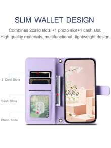 AWQUER Funda de cartera con tapa para celular Galaxy A56, A36, A26, A16, A06, A55, A35, A25, A15, A05, A54, A34, A24, A14, A04, A73, A53, A33, A23, A13, A52, A32, A12, A71, A51, A21, A70, A50, A40, A30, A20, A20E, A10, S, A10E, S25, Edge, S24, S23, S22, S21, S20 FE, S10, Note 20 Ultra, 10 Plus, 16E, 16, 15, 14, 13, 12, Mini, 11 Pro, X, XS Max, XR, 8, 7, 6 Plus, SE 2020, 2022, con ranuras para tarjetas de crédito