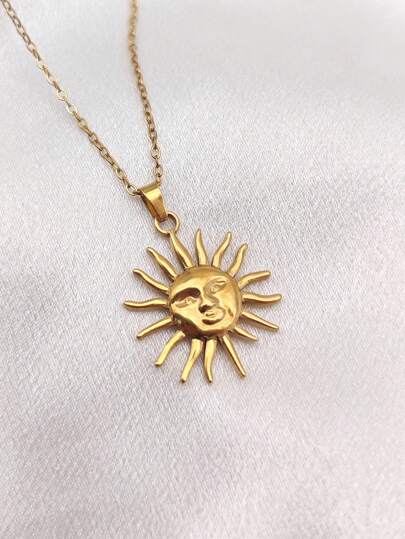 1 pieza Collar con colgante de cara y hueso de serpiente chapado en oro de 18K, joyería, collar gargantilla de diseño único