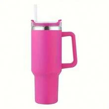 1 件 40 盎司不锈钢保温水瓶，带盖和吸管，可保温或保冷，适合户外露营、公路旅行，是女士返校的绝佳礼物 - 彩色 - 查看 16