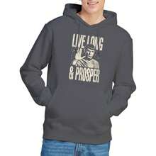 Star Trek Mens Prosper Spock Hoodie (Charcoal) - Coffee Brown - View 5