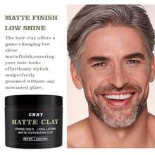 MCNNY Men's Hair Styling Clay 3.53 Oz Firm Hold Matte Finish Hair Clay With Natural Ingredients Add Volume And Texture Premium Men S Hair Type5001