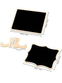 20Pcs Mini Blackboard Display Panel Decoration, Home Decoration Signs, Mini Message Board Display Wooden Blackboard, Suitable For Wedding, Baking Display, Hotel, Banquet, Dessert, Table Cards, Mother's Day Graduation