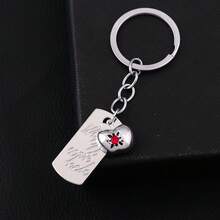 1pc Game Love And Deep Space Caleb Necklace Keychain Creative Summer Apple Square Clavicle Bag Ornament Pendant For Men And Women - Multicolor - View 5