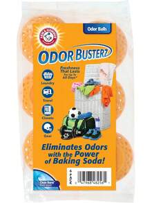 Arm & Hammer 48256 Odor Busterz Balls, paquete de 6, naranja - 1 - Ver 2