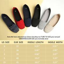 Women's Flats Walking Shoes Comfortable Mesh Round Toe Ballet Flats Breathable Dress Shoes Washable Work Slip-On Classical Shoes,Casual Women's Flats For Walking - Xám - Xem 4