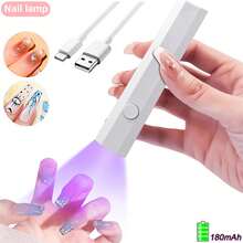 Przenośna lampa LED do paznokci – ładowana przez USB, bateria 180 mAh, bezwonna, 4–12 V, suszarka do paznokci w kształcie długopisu, odpowiednia do lakierów żelowych – idealna do użytku w domu i salonie kosmetycznym - Wielokolorowe - Zobacz 2