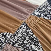 1PC Geometric Skirt Sofa Cover Elastic Living Room Sofa Protective Cover - trái cam - Xem 10