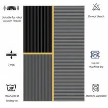 HECHO EN TURQUÍA. Alfombra turca antideslizante con estampado digital Pearl – AL4021. Suave al tacto, lavable y con reverso de fieltro antideslizante. Moderna alfombra decorativa, ideal para salón, dormitorio, baño, pasillo o entrada. Disponible en 5 tamaños (40*60, 50*120, 50*160, 50*80, 60*100 cm). Secado rápido, muy absorbente, diseño suave y cómodo. Apta para uso en interiores y exteriores.