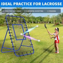 7x4 FT Volleyball Rebounder Net,Ultimate Training Equipment For Volleyball & Lacrosse,Enhanced Bouncing System For Volleying, Bumping, Spiking Drills,Multiple Adjustable Rebound Angles For Customized Practice - Blue - View 8