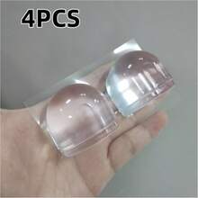 2pcs/4pcs/6pcs Transparent Door Stopper, Simple Clear Silicone Door Stopper Holder, Suitable For Home Bedroom Door, Bathroom Door, Security Door