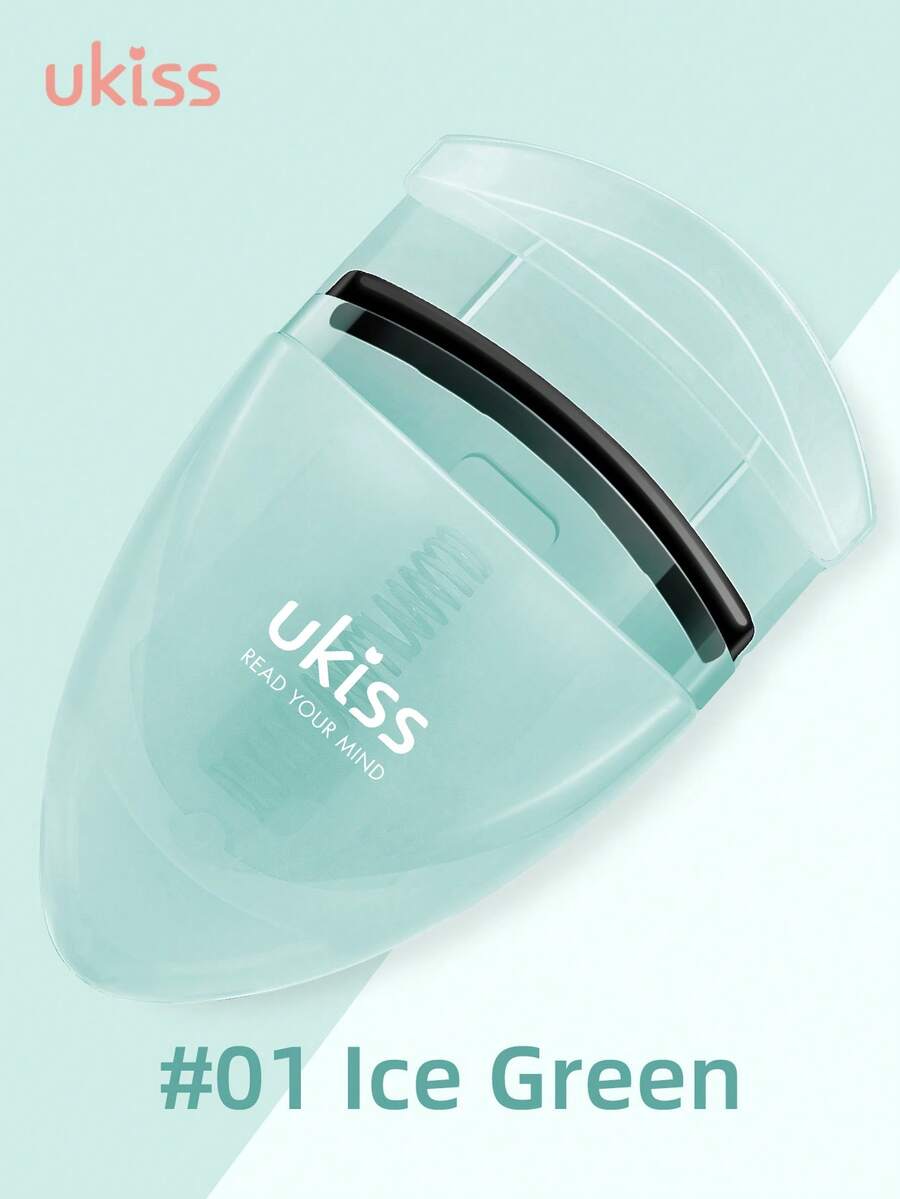 ukiss 便携式睫毛夹，轮廓分明，宽桨 + 均匀力度弹簧，睫毛大开，睫毛浓密，温和睫毛工具，可卷翘睫毛，与睫毛膏一起使用，令睫毛更加浓密 - 綠色 - 查看 1