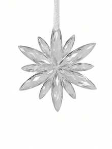 3pcs/9pcs Christmas Creative Transparent Icicle Snowflake Ornaments, Suitable For Outdoor Trees, Home, Store, Holiday, Party, Christmas Tree Decorations - Multicolor - View 8