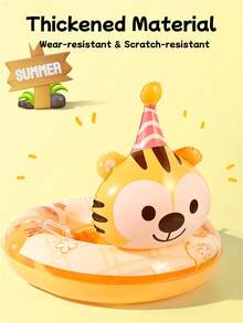 1 chiếc phao bơi cho bé, đồ chơi dưới nước hình vịt vàng bơm hơi, vòng tròn nổi có tay cầm, phao bơi trẻ em. - Nhiều màu - Xem 13