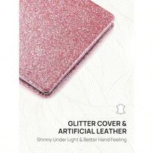 QY Compact Mirror Glitter PU 1X 3X Magnification Ultra Portable For Purses Pink  1613 - 粉色 - 查看 4