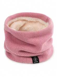 1pc Kids' Winter Cycling Knitted Warm Neck Gaiter With Thermal Lining - Multicolor - View 5