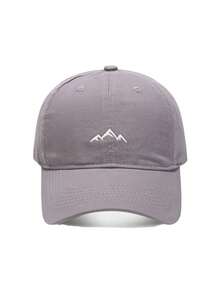 1pc Outdoor Mountain Embroidery Softcap Baseball Cap, Face Slimming Sun Protection, Unisex - A - View 12