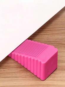 1pc Random Color Reusable Silicone Door Stopper, Shock-Absorbing Anti-Collision Design, No Drilling Required, Durable Rubber Material, Anti-Slip, Suitable For Small Doors, Door Stops, Door Wedges, Easy Installation, Anti-Pinch, Perfect Housewarming Gift - Fits All Homes - Ideal Birthday, Graduation Gift - Clear - View 5