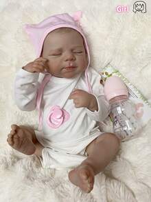 1 PC 18 Inch Pascale Girl Handmade Baby Reborn Doll Waterproof Anatomically Accurate Newborn Baby For Family's Gifts And Collection - Multicolor - View 3