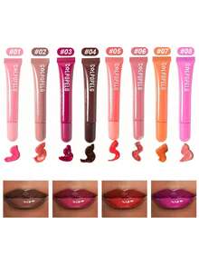 MSFLIBNH 8 Colors MoisturizingLipstick Clear Moisturizing Lip Oil, Gentle And Non-Irritating, 4PCS/Set