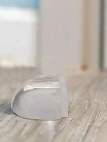 2pcs/4pcs/6pcs Transparent Door Stopper, Simple Clear Silicone Door Stopper Holder, Suitable For Home Bedroom Door, Bathroom Door, Security Door