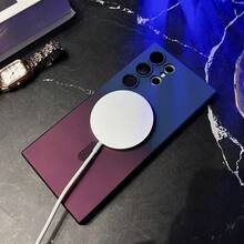 磁吸式无线防刮防震渐变色保护壳，适用于三星 Galaxy S25、S25+、S25 Ultra、S24、S24+、S24 FE、S24 Ultra、S23 Ultra、S22 Ultra、A06、A16、A26、A36、A56 系列 - 藍紅色 - 查看 5