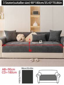 1 件四季沙发垫套，现代简约防滑沙发座垫，防水防尘可洗沙发套，柔软防褪色，宠物友好，适合 L 型沙发和 1/2/3/4 座沙发 - 深灰色 - 查看 18