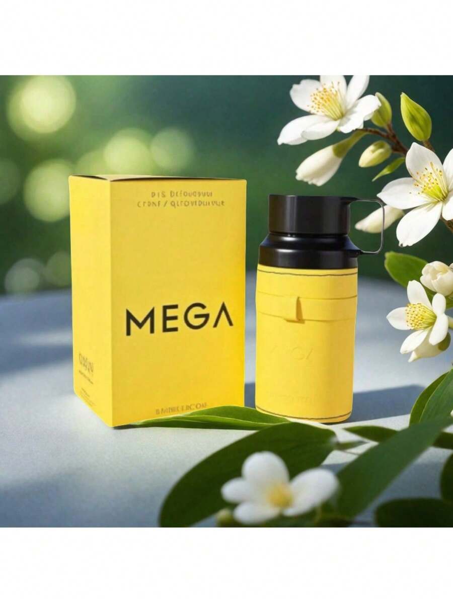 [Limited Selection] Elegant Men's Perfume|  Design .Yellow And Black Bottle .Color Changes| Long-Lasting Fresh Floral Scent 3.4oz Spray| Father's Day/Birthday/Valentine's Day Collection Gift. - 3.4盎司 - 查看 1
