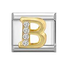 1pc Modular DIY Bracelet With Letter Elements, Rhinestone Design, Urban Casual Style, Essential For Christmas & Halloween, Autumn Tones, Local , Practical & Fashionable, Christmas Style, Charming Design, Stainless Steel Jewelry, Christmas Decor, Autumn Office Style, Party Outfit Guide, Christmas Gift Items, Christmas Home Decor - M291627 - View 3