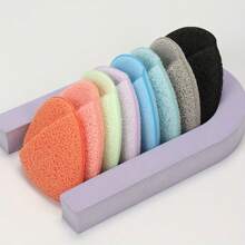 8/4/1 Deep Cleansing And Exfoliating Facial Sponge, Random Color And Shape, Reusable, Removes Blackheads And Deep-Seated Dirt That Can Cause Acne, Suitable For Beauty And Skincare