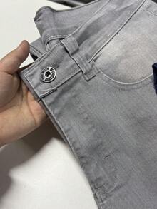 Kit 3 Premium Jeans For Men's Work 100% Cotton Elastane Various Washes - Grey - View 4