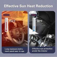 Easypie Selection 1PC Hot-Selling Car Titanium Silver Opening Sunshade In Summer, Car Sunshade, Sunshade, Front Sunshade, Sun Protection And Heat Insulation Sunshade, Foldable Car Sunshade, Protect Your Car From UV Rays, Sunlight And Heat, Suitable For Most Vehicles