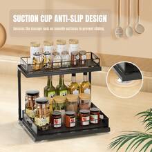 Under Sink Organizer And Storage – 2 Tier Slide-Out Pull-Out Cabinet Organizer Shelf With Metal Sliding Drawers For Kitchen, Bathroom, Pantry, Closet Cabinet Organization Rack