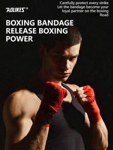 AOLIKES 1 对 1.5/3/5 米拳击绷带运动绑带散打跆拳道综合格斗手套护手带拳击运动绷带 - 彩色 - 查看 3