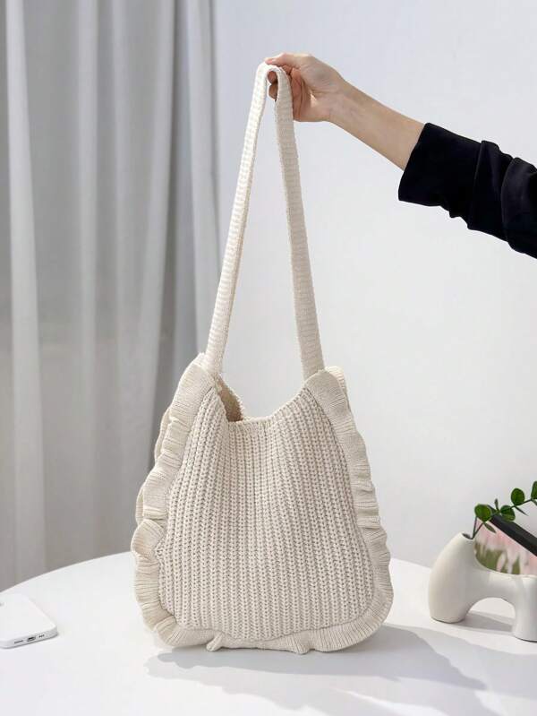 Summer Vacation Beach Beach Bag, Fashionable And Elegant Crochet Handbag, Crossbody Bag Large Capacity Women's Shoulder Bag, Great For Summer, Vacation And Daily Use, Travel Essential For College Students, Business Casual Women Mother's Day Gift, Teacher's Day Gift, Wedding Bridesmaid Gift