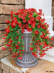 1 件人造紫罗兰壁挂花，户外人造植物，垂直藤曼假花，适用于秋季万圣节装饰、房间、家居、卧室、户外、厨房、毕业装饰、圣诞节、户外露台装饰、DIY 婚礼装饰、墙壁装饰、紫罗兰、门廊、阳台、花盆、露台、家庭花园装饰