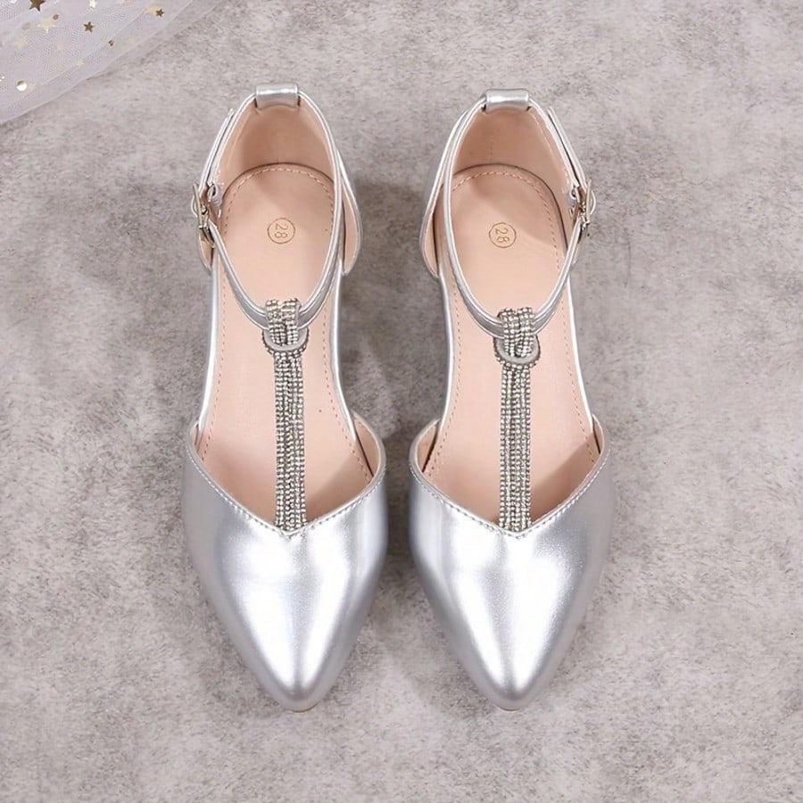 Nuevos zapatos de tacón alto de moda para adolescentes, tacones de estilo princesa casual para estudiantes