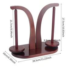 1 Set Magnetic Wooden Yarn Holder With Crochet Hooks Storage, Strong Magnet Spool Support, 360° Rotating Knitting Organizer Box, Ideal Christmas & Holiday Gift, Yarn Storage