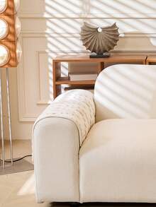 1 件毛绒加厚沙发垫套，现代简约防滑沙发座垫，防尘可洗沙发套，柔软防褪色，宠物友好，适合 L 型沙发和 1/2/3/4 座沙发，适用于卧室、办公室、客厅 - 米色 - 查看 8