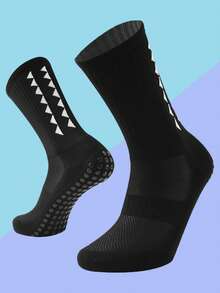4 Pairs Men's Grip Soccer Socks, Non-Slip Athletic Socks For Basketball, Football, Sports - Multicolor - View 11