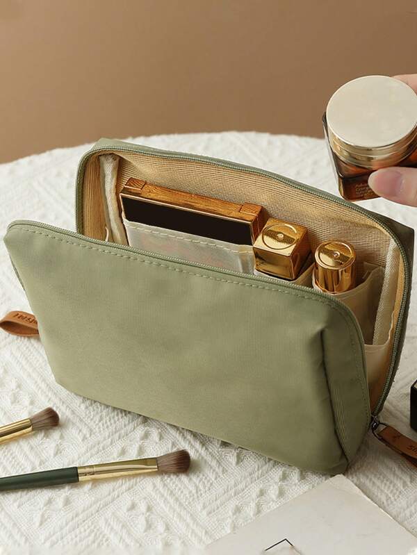 1pc Lipstick Makeup Organizer Bag, Simple Zipper Handbag, Suitable For Travel Outdoor Storage, Compact And Convenient, Essential For Daily Commute, Easy Storage Of 10 Lipsticks, Perfect For Mother's Day, Independence Day, Father's Day, Music Festival, Running Of The Bulls, Lantern Festival, Edinburgh International Arts Festival, Halloween, Christmas, Boxing Day, Valentine's Day, New Year Gifts