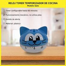 TIMER PETS - Timer For Marking Time - Kitchen Timer Countdown With Alarm - Immediate Shipping - 藍色 - 查看 5