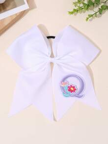 1pc 26Letters Back To School Customized Text Name Bow Hair Ring,Personalized Solid Color Embroidered 26 Letters Decoration Bow Hair Ring,Fashion Unique Hair Accessories For Girls Back To School Gifts, Daily Use - 彩色 - 查看 31