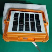 Tragbare Solar-LED-Arbeitsleuchte, 2400mAh wiederaufladbar, 5 Beleuchtungsmodi Scheinwerfer, geeignet für Stromausfall, Autopflege, Camping, Baustelle