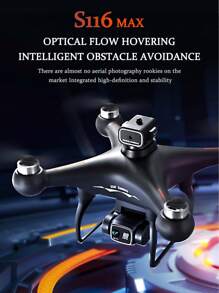 CASRRA The S116 Remote-Controlled Drone With A Camera Is Equipped With An Upgraded Remote Control Screen. Equipped With A High-Definition Electronic Adjustable Camera And A Brushless Motor, It Offers Longer Battery Life. Shoot Videos And Photos To Record The Good Life. Screen Control For Real-Time Image Transmission