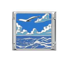 1 pièce Accessoires créatifs de la série Éléments de l'océan, bijoux DIY frais et personnalisés. Bracelet, collier, bague, bracelet de cheville et raffiné.