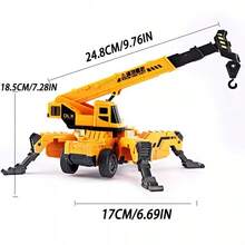 1 Pc Children's Four-Legged Heavy-Duty Crane Engineering Vehicle Toy Set Simulation Large Model Crane Toy Vehicle Inertia - Multicolor - View 7