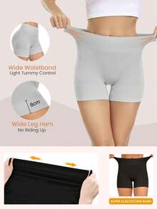 3pcs Women Shaping Shorts, Chafe-Free Seamless Panties, Slip Shorts Lining For Dresses - Multicolor - View 5